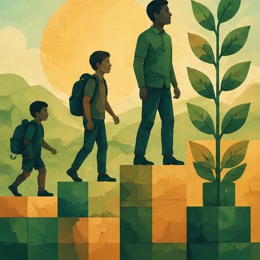 Illustration of development and learning